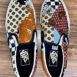 Patchwork Slip On Vans